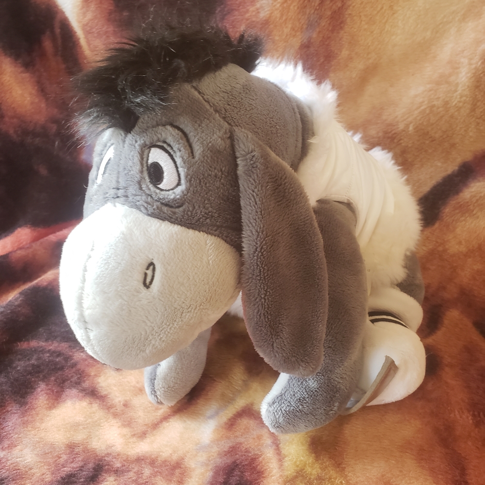Disney Gray and White Plush Donkey